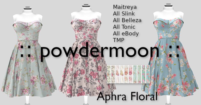 powdermoon - Aphra Floral Dress DEMO With HUD