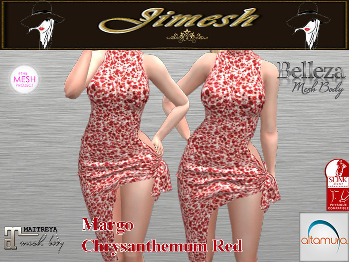 Dress Margo Chrysanthemum Red