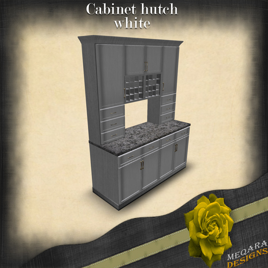 Cabinet hutch(white)BOX[Meqara Designs]