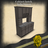Cabinet hutch(light brown)BOX[Meqara Designs]