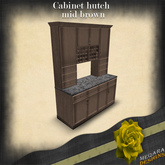 Cabinet hutch(mid brown)BOX[Meqara Designs]