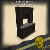Cabinet hutch(dark brown)BOX[Meqara Designs]