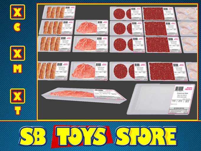 [SB TOYS] Full Perm - Meat Trays **Rows**