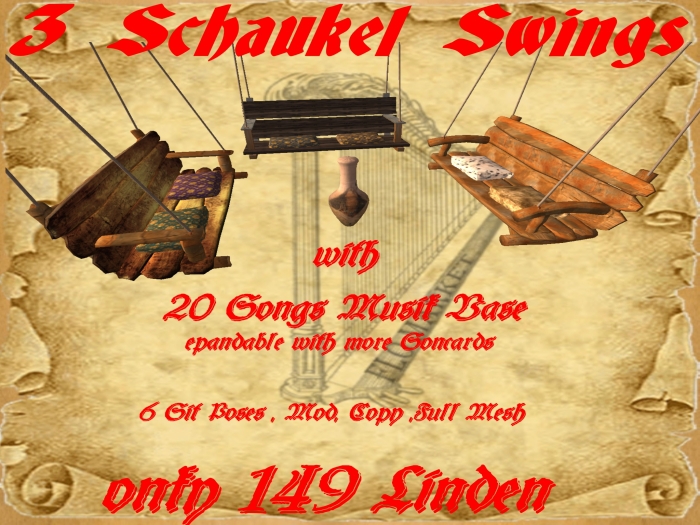 3 x  Schauckel Swings Boxed
