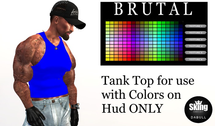Tank Top with Multi Color Hud only - Sking Dabull