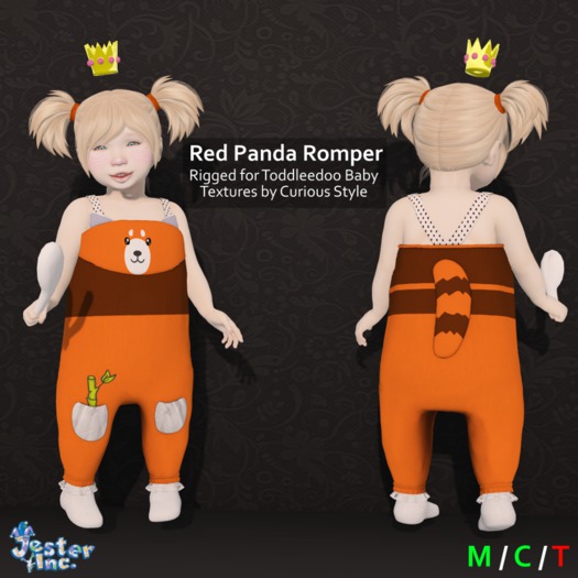 [Jester Inc.] Red Panda Romper!