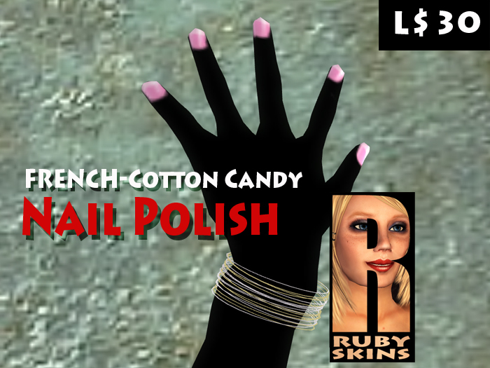 FRENCH-Cotton Candy Nails by RUBY Skins