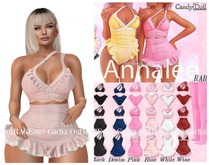 CandyDoll - Annalee Top & Skirt Set - Rose - Maitreya