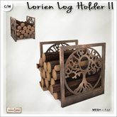[V/W] Lorien Log Holder II - Medieval Fantasy metal rack for firewood - Mesh home & garden