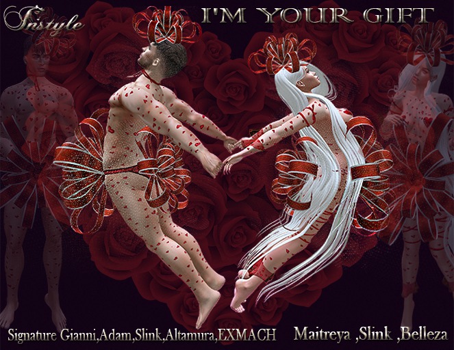 InStyl- I'M YOUR GIFT-FATPACK -Male+Female+Poses Heart Gift 