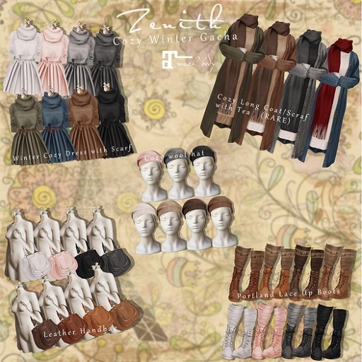 =Zenith=Leather Handbag (Rose)