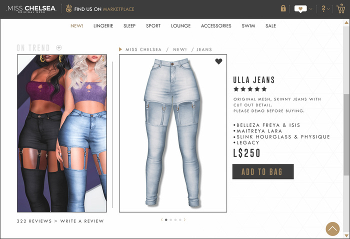 .miss chelsea. Ulla Jeans Light Blue