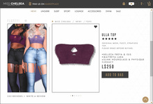 .miss chelsea. Ulla Top Berry