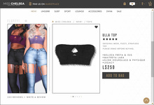 .miss chelsea. Ulla Top Black