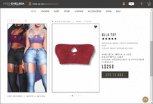 .miss chelsea. Ulla Top Red