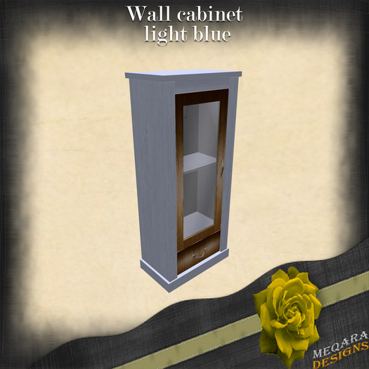 Wall cabinet(light blue)BOX[Meqara Designs]