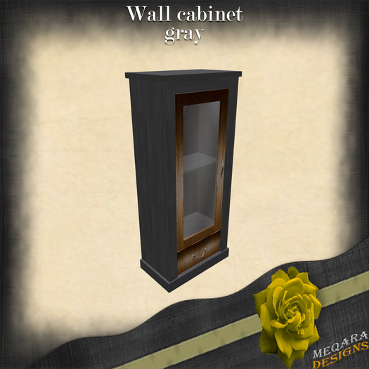 Wall cabinet(gray)BOX[Meqara Designs]