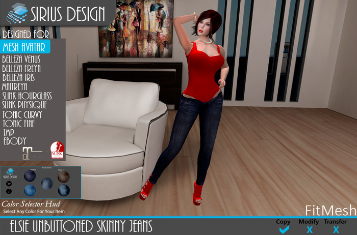 Sirius Design Elsie Skinny Jeans Boxed