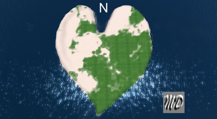 RAW Terrain File "Two Hearts" + Underwater