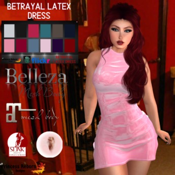 Second Life Marketplace - Betrayal Latex Dress "BOXED"