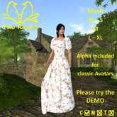 Victorian Dress Appleblossoms
