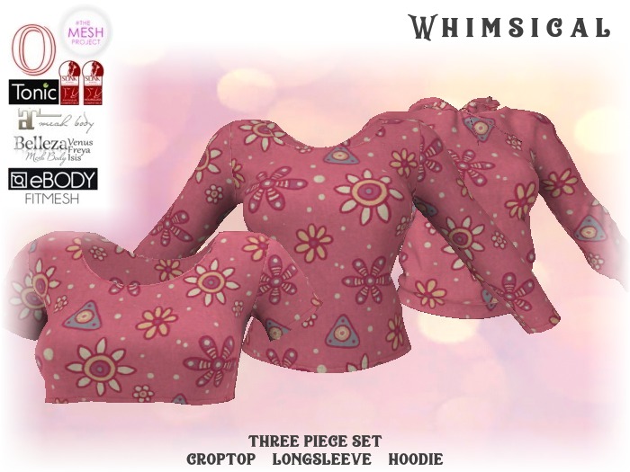 [Whimsical] Girl's Mesh Tops - Flower Icons