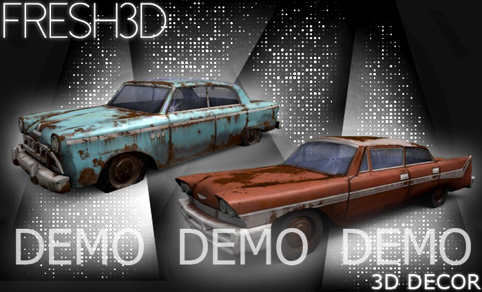 Fresh3D Old broken Cars DEMO