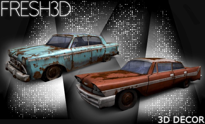 Fresh3D Old Broken Cars