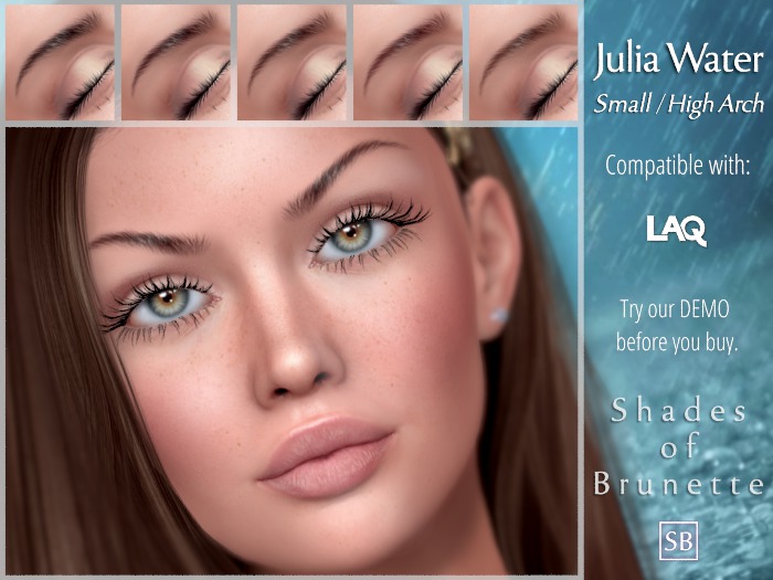 Eyebrows, LAQ: JuliaWater.Small.HighArch.Brunette