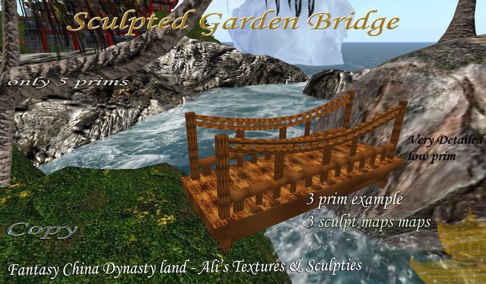 sculpted garden bridge copy modify