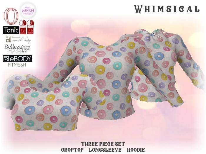 [Whimsical] Girl's Mesh Tops - Yum Donut