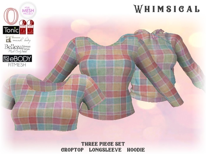 [Whimsical] Girl's Mesh Tops - Baby Plaid