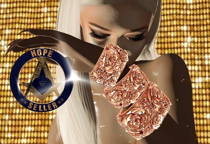 [HS] Rose Story Bracelet [Bronze]