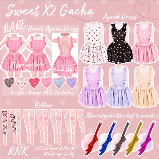 13.RNK SweetX2 Gacha-Ribbon-Black