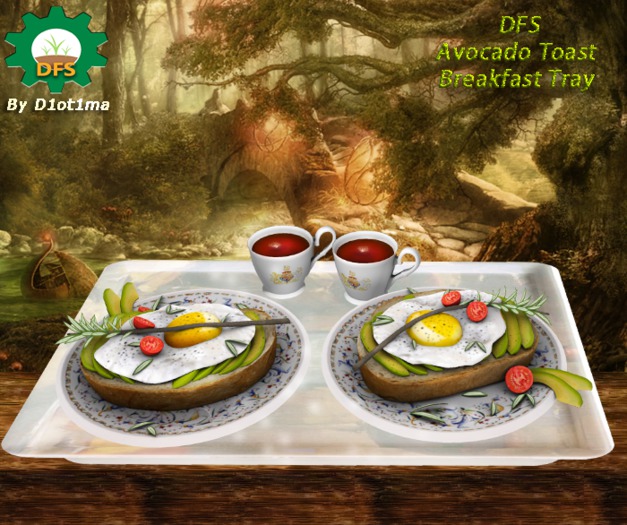 DFS Avocado Toast Breakfast Tray