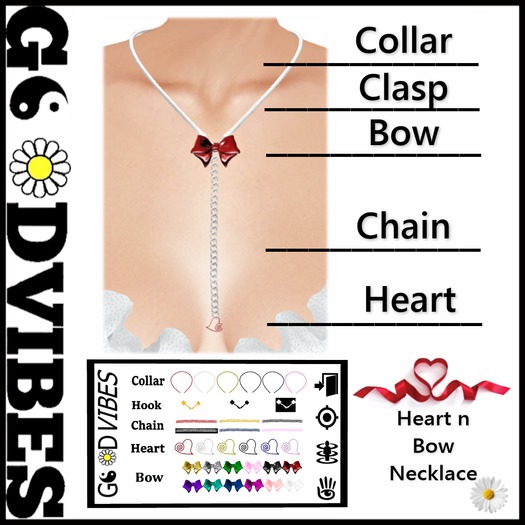 HeartBow Single Necklace