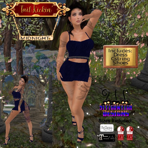 ~SWD~ Tail Kickin' Outfit *Midnight