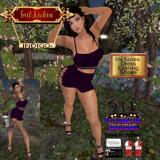 ~SWD~ Tail Kickin' Outfit *Indigo