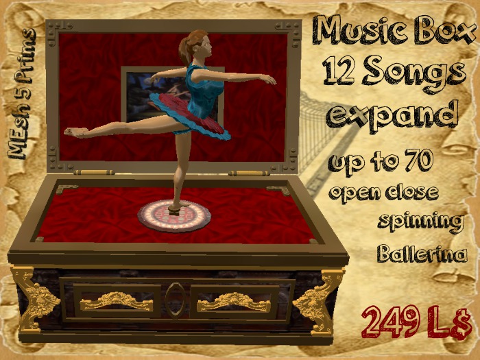 MusicBox SpielUhr RED