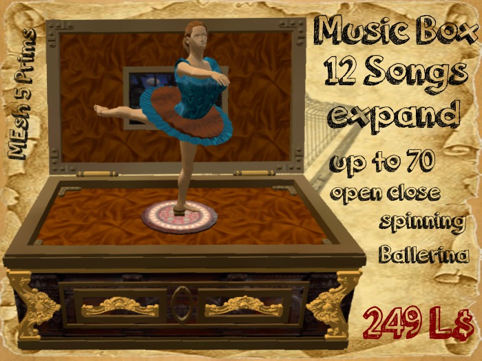 MusicBox SpielUhr BROWN