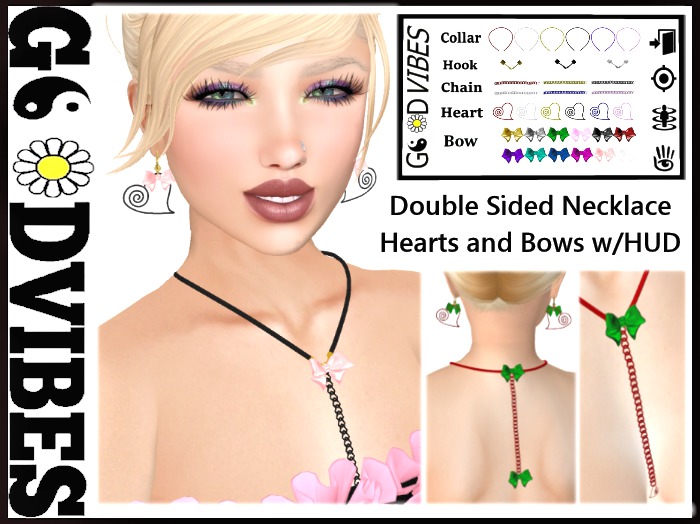 HeartBow Double Necklace