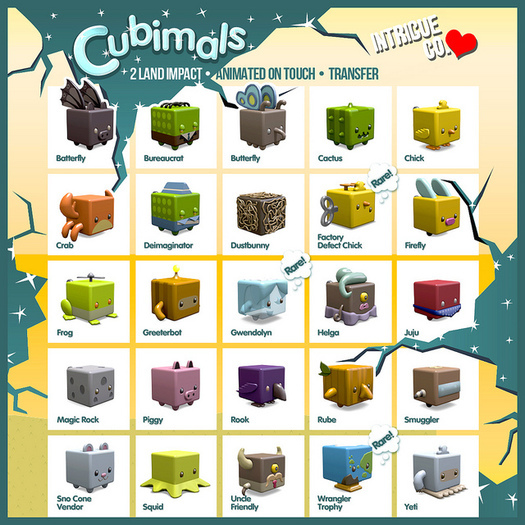 Intrigue Co. Cubimals FULL SET