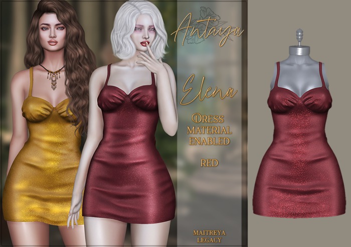 :: ANTAYA :: Dress <Elena> Red (wear)