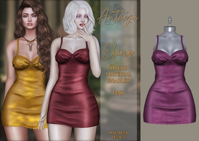 :: ANTAYA :: Dress <Elena> Pink (wear)