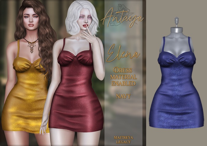 :: ANTAYA :: Dress <Elena> Navy (wear)
