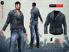 ! a d clothing jacket negan blue