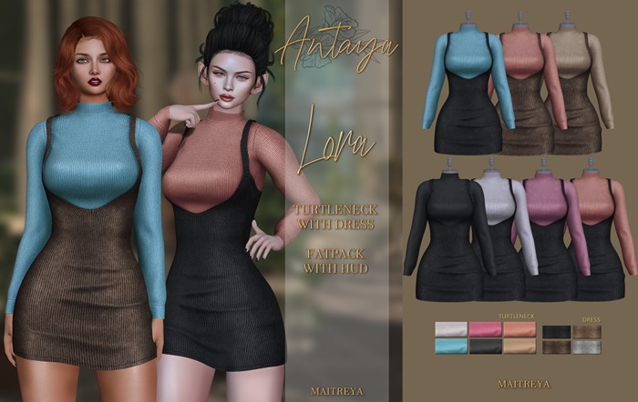 :: ANTAYA :: Turtleneck with dress FATPACK (wear me)