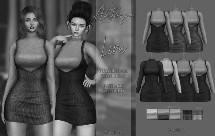 :: ANTAYA :: Turtleneck with dress <Lora> DEMO (wear me)