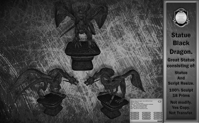 DEMO Statue Black Dragon
