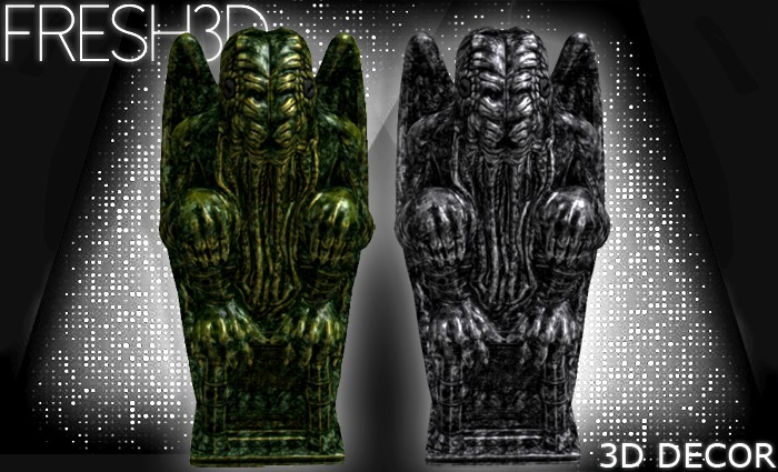 Fresh3D Alien Bat STATUE